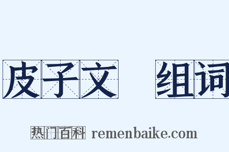 皮子文藪组词是什么意思的图片